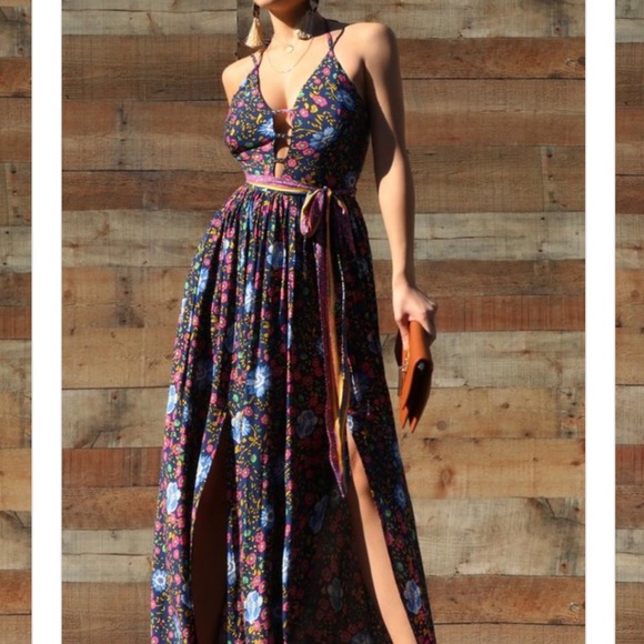 PRINTED WOVEN MAXI DRESS🤩 - Picture 6 of 8